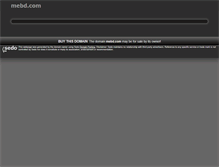 Tablet Screenshot of mebd.com